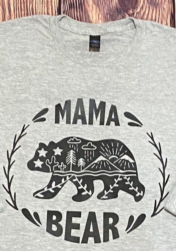 Simple Design Shop Mama Bear Pink T-Shirt 2XL